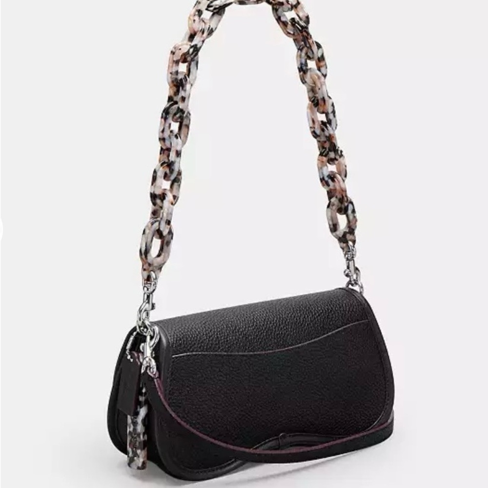 NWT Coach Black wavy Dinky Bag - Picture 3 of 8